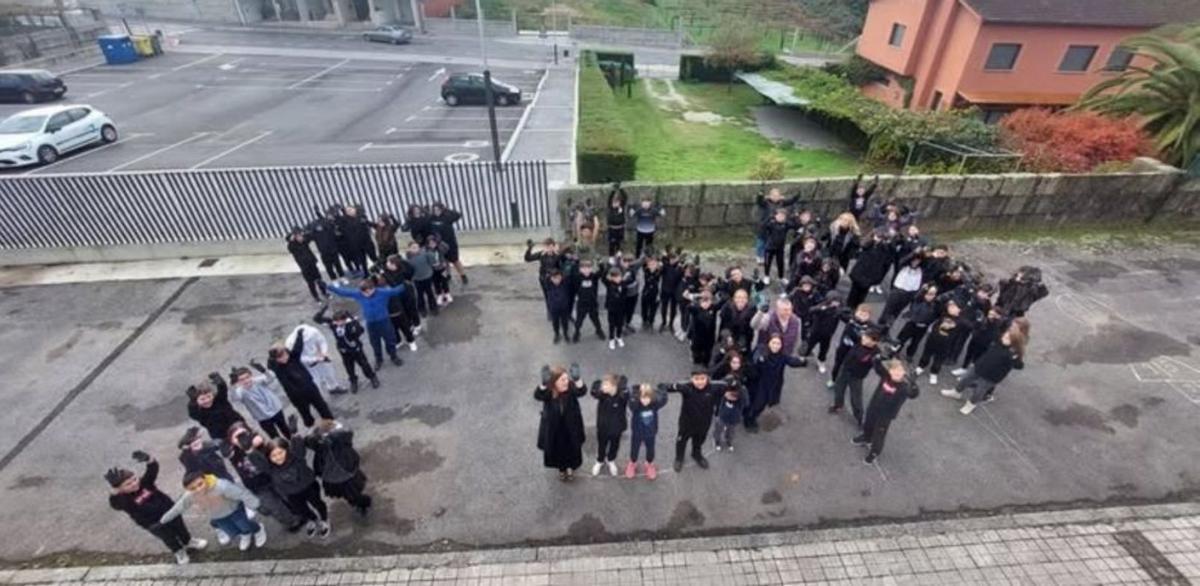 Escolares de Ribadumia.