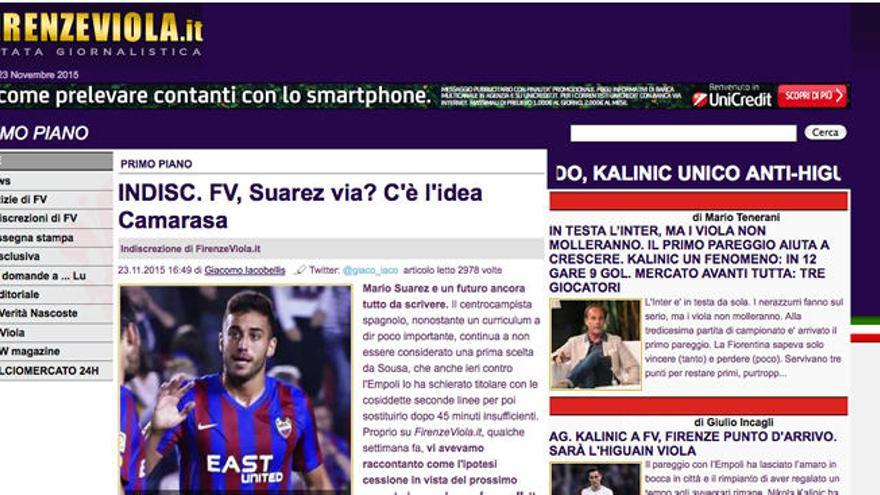 La Fiorentina estudia fichar a Víctor Camarasa