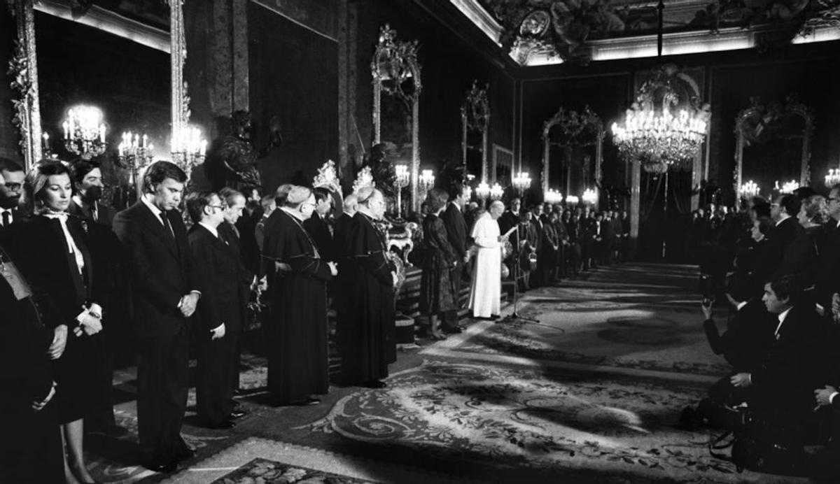 Discurso de Juan Pablo II en el Salón del Trono del Palacio Real de Madrid en 1982.
