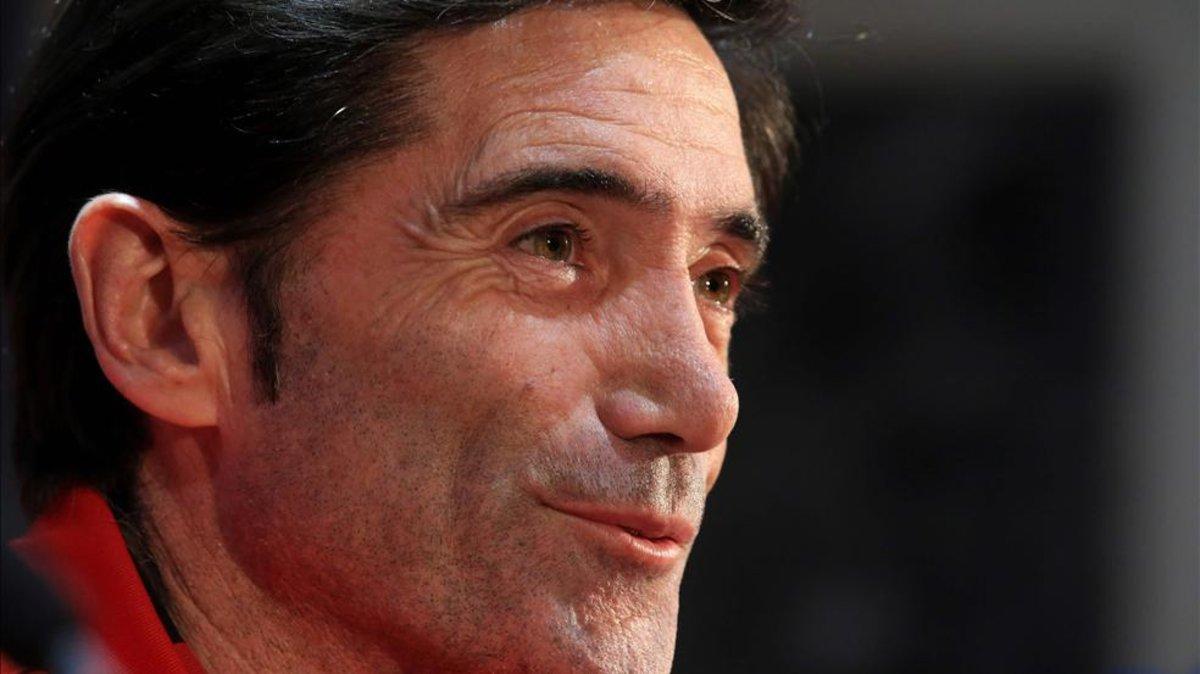 Marcelino intentará ganar al Barça por primera vez