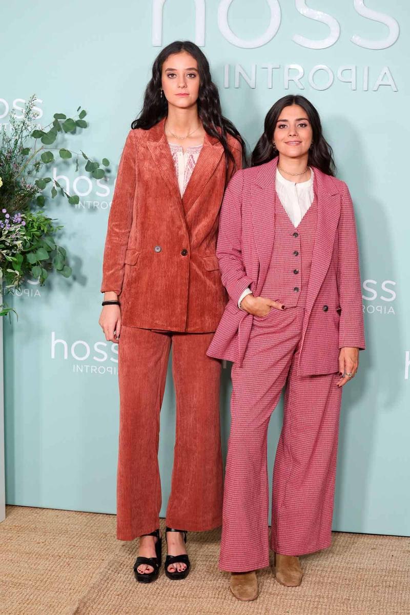 Victoria Federica y María García de Jaime en la presentación de la colección otoño-invierno 2022 de Hoss Intropia, de la que son imagen