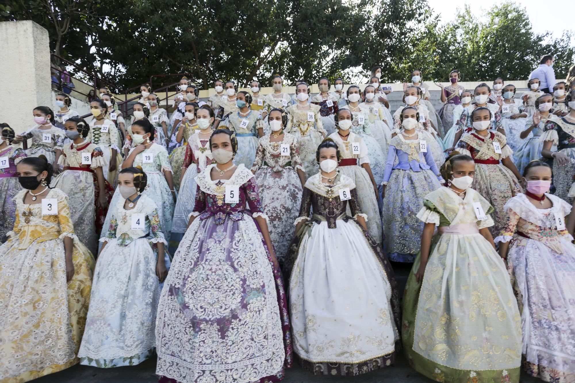 La foto oficial de las aspirantes a fallera mayor infantil de València