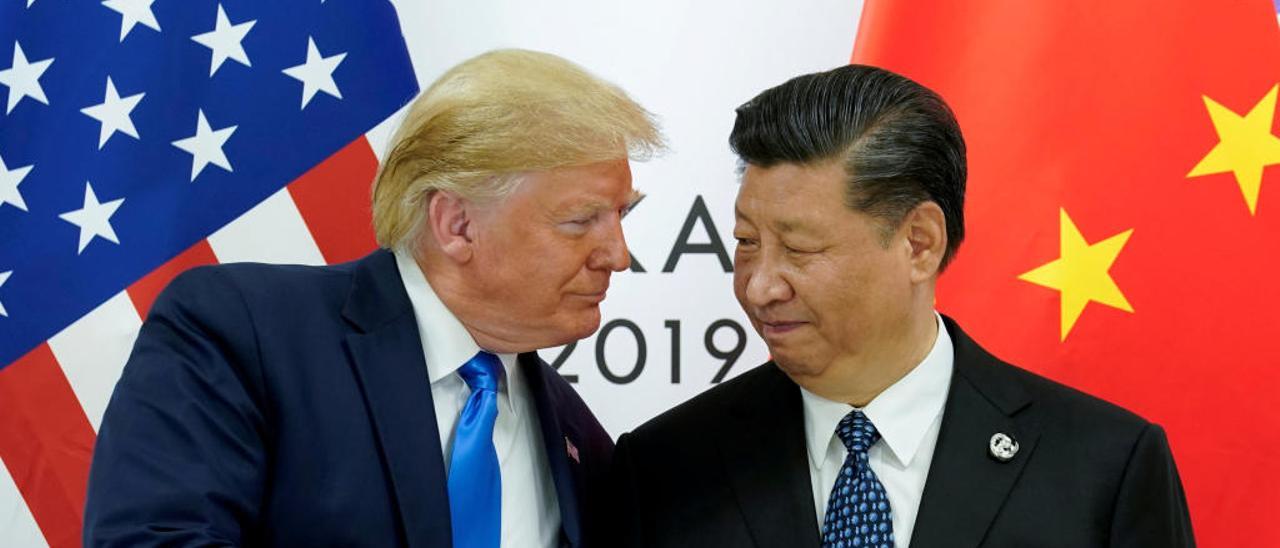 Donald Trump y el presidente chino, Xi Jinping, en su último encuentro.