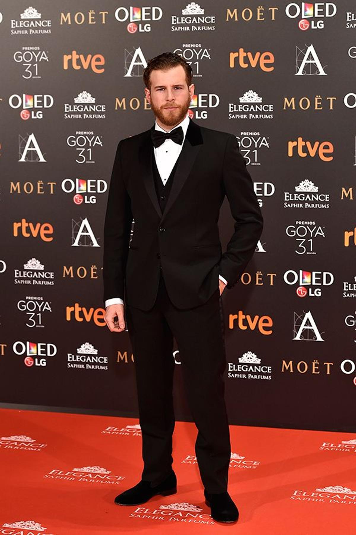 Premios Goya 2017: Álvaro Cervantes de Dolce &amp; Gabbana