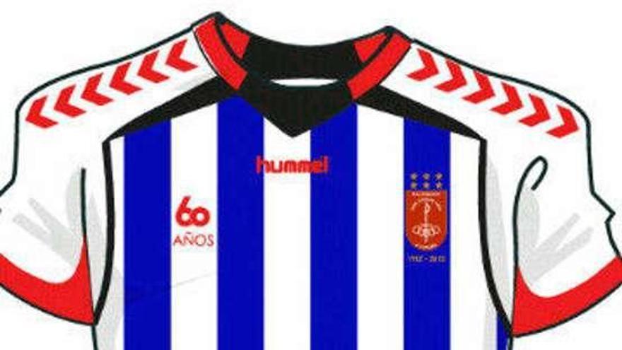 El OAR estrena camiseta blanquiazul por su 60 aniversario