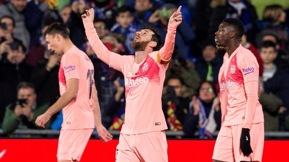 Messi abrió el 2019 marcando ante el Getafe
