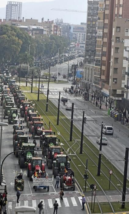 Así ha sido la manifestación de los agricultores en Murcia (II)