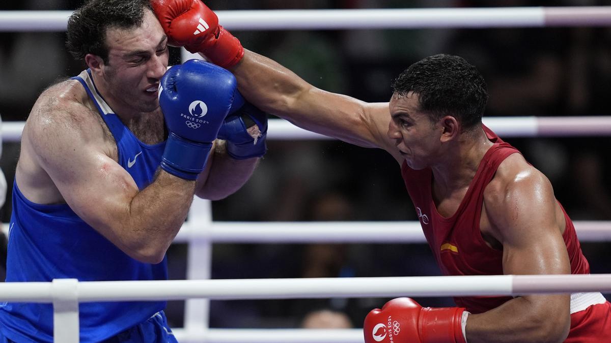 Ayoub Ghadfa ha garantizado una nueva medalla para el boxeo español.