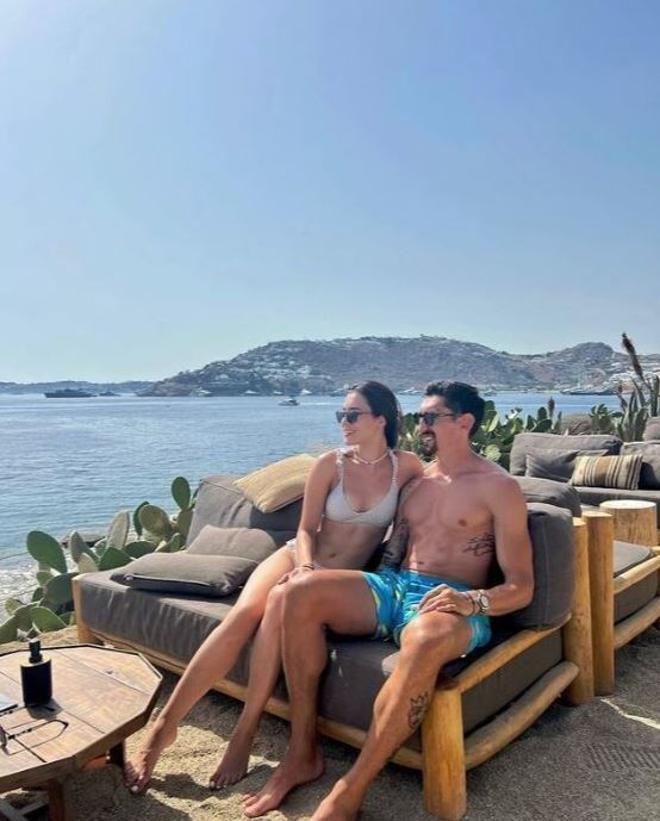 Savic, de vacaciones en Mykonos con su pareja