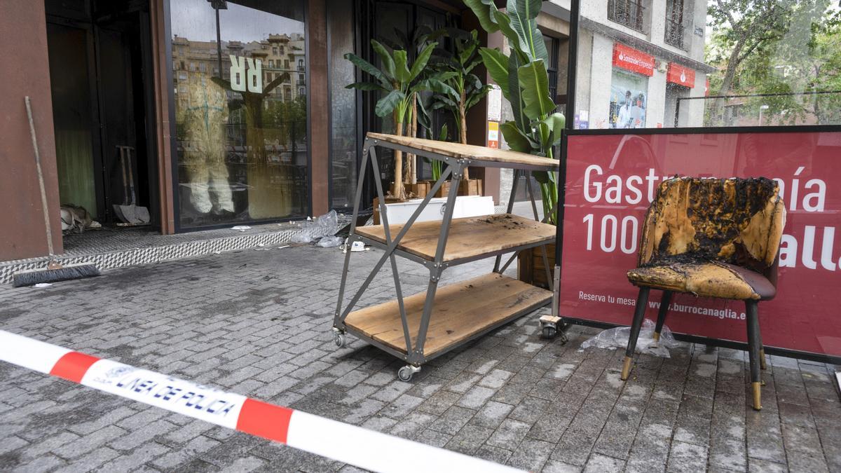 Madrid asegura que el restaurante incendiado tiene licencia para cocinar.