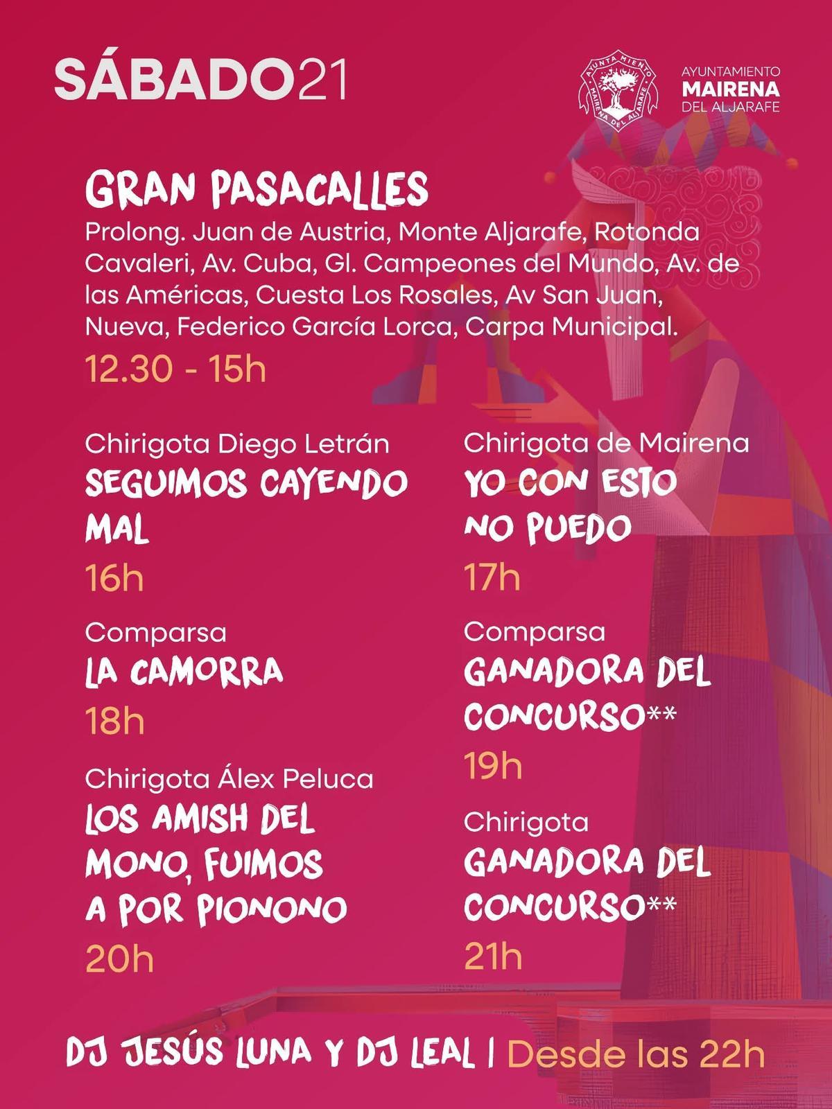 Programación del Ayuntamiento de Mairena del Aljarafe