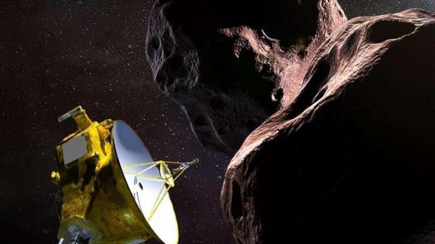 Recreación de &#039;New Horizons&#039; junto a Ultima Thule.