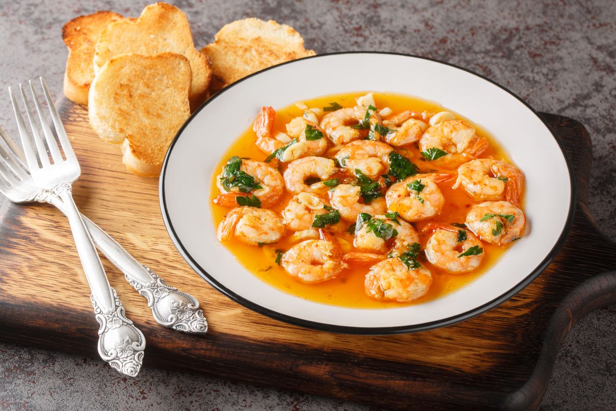 Maridaje vinos de Jerez - Gambas al ajillo