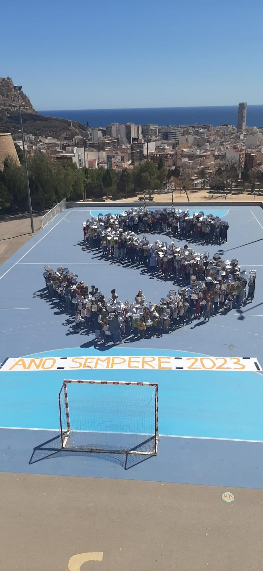 Homenaje a Sempere en el colegio La Aneja de Alicante