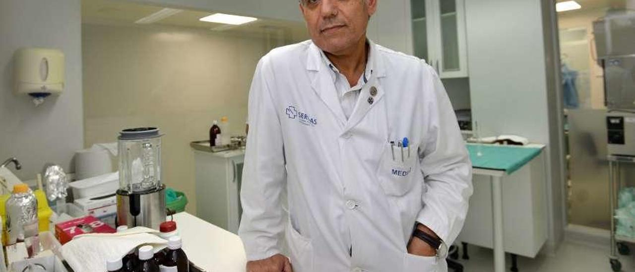 Carlos Crespo Diz, en el Hospital Montecelo. // Gustavo Santos