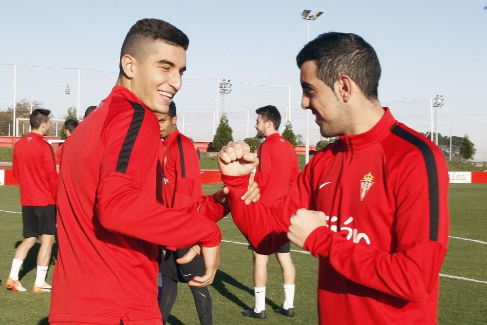 Entrenamiento del Sporting de Gijón