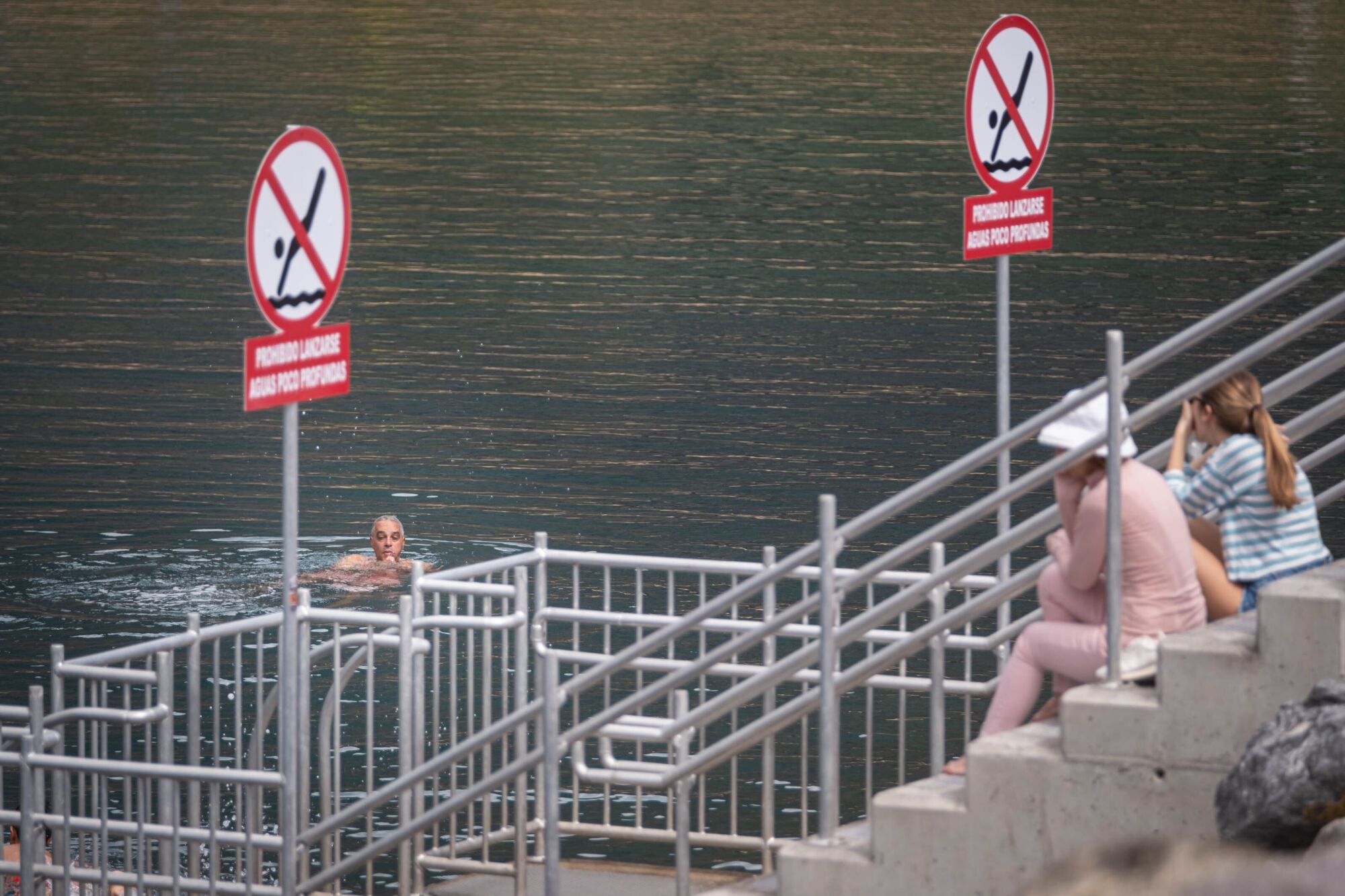 Inauguración de la escollera de Las Teresitas
