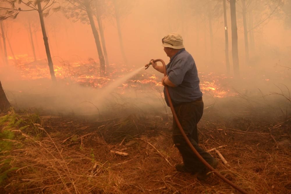 Incendio en Castroagudín