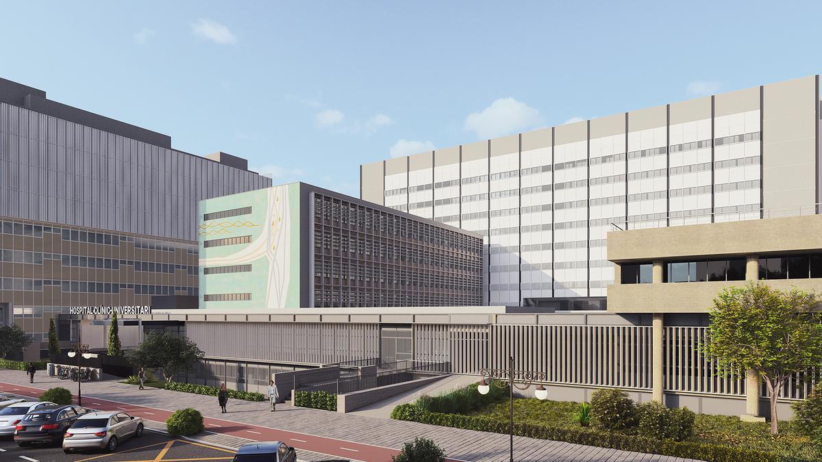 Los dos primeros edificios de la ampliación del Hospital Clínico estarán listos a finales de 2023
