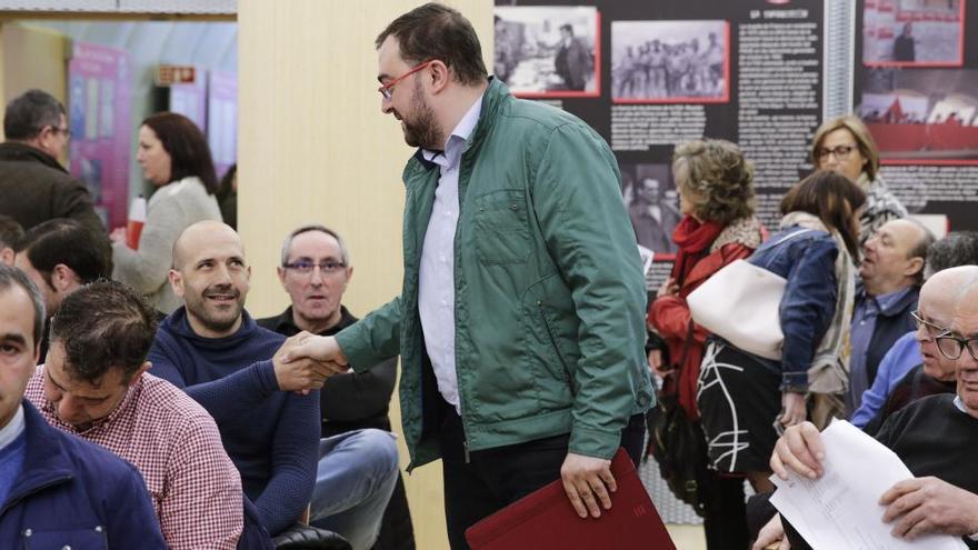 Adrián Barbón en un acto del PSOE.