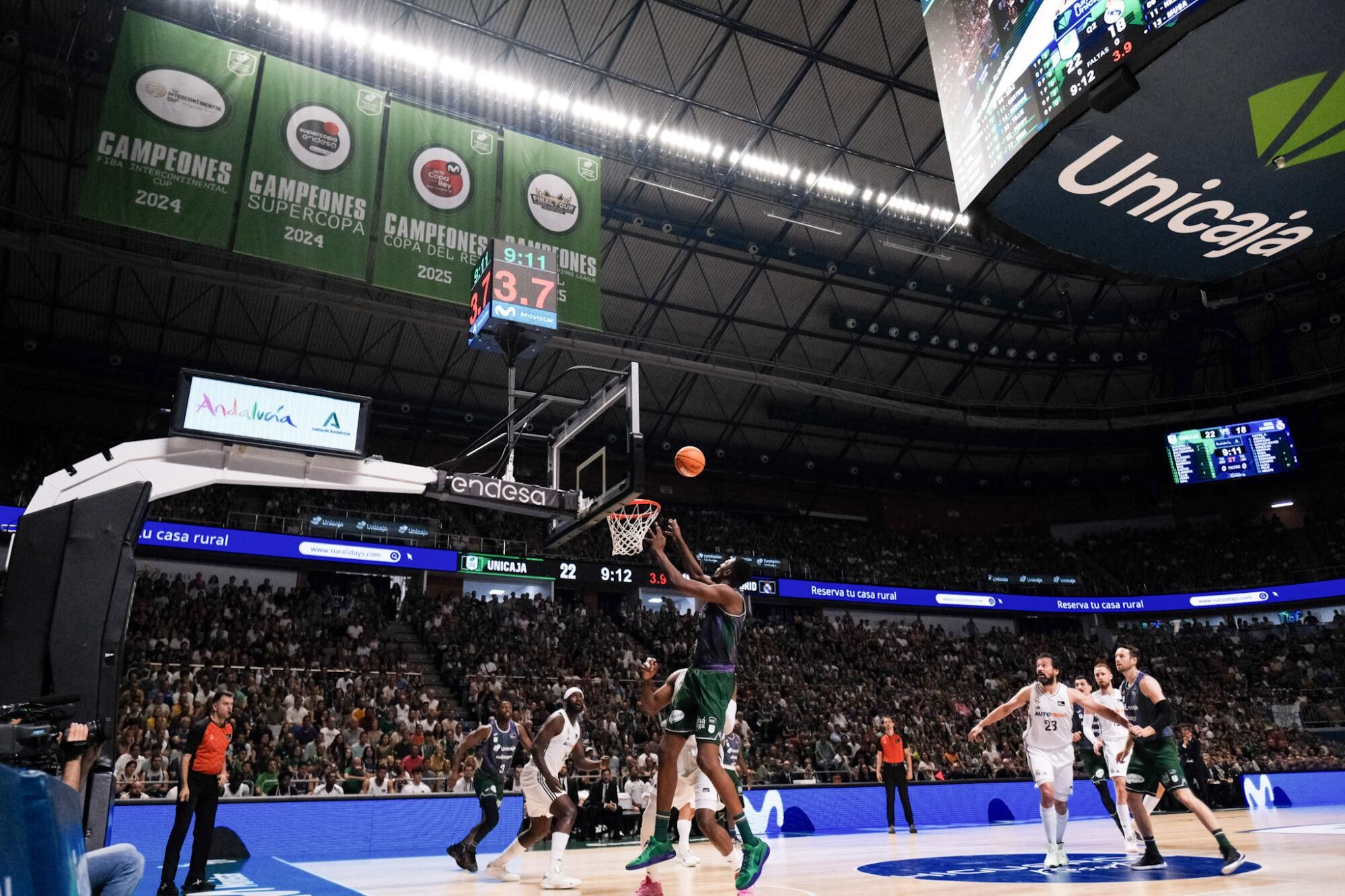 Cuarto partido de semifinales de la ACB: Unicaja-Real Madrid