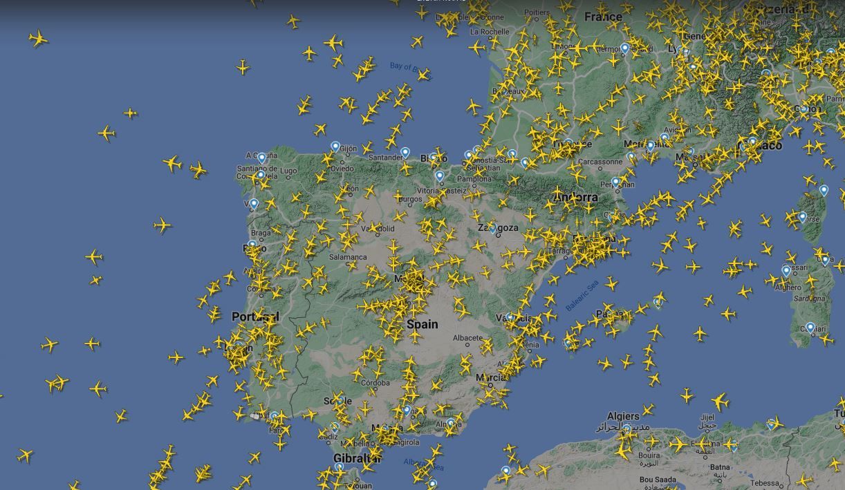 Así puedes ver el estado de lo vuelos en tiempo real en flightradar.