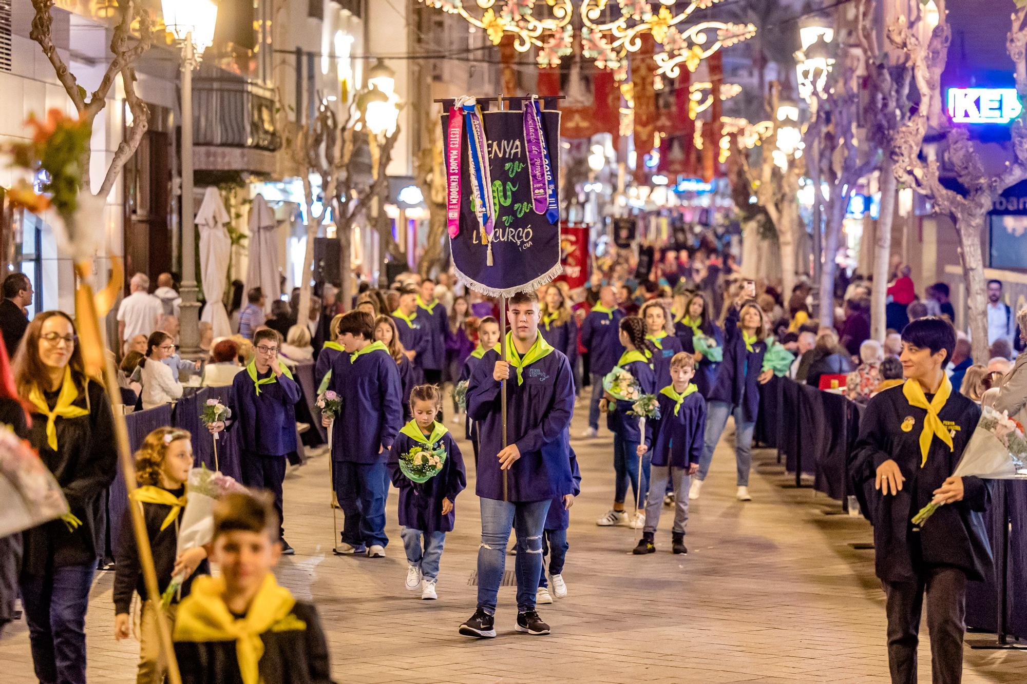 Representación del Hallazgo de la Virgen del Sufragio y Ofrenda de flores en Benidorm