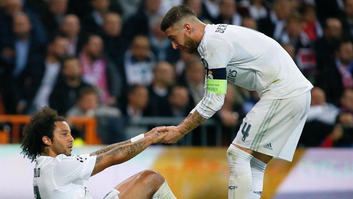 Sergio Ramos y Marcelo están sufriendo en defensa en el Madrid