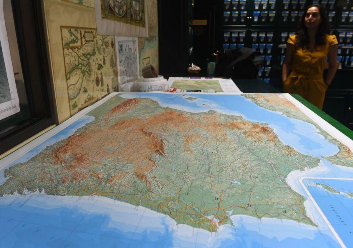 Mapa en relieve. | // CARLOS PARDELLAS