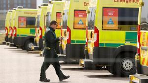 Medical staff are seen at the NHS Nightingale Hospital at the Excel Centre in London, as the spread of the coronavirus disease (COVID-19) continues, London, Britain, April 17, 2020. REUTERS/John Sibley