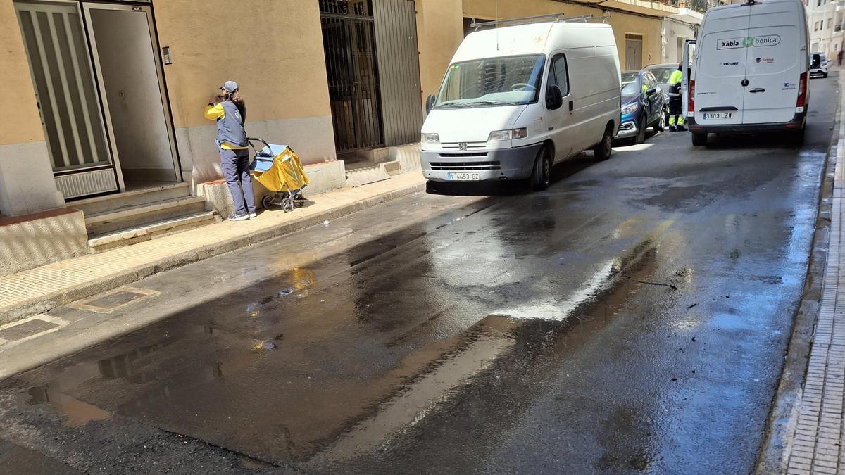 El tramo de calle en el que la víctima estaba tirada en el suelo y sangrando