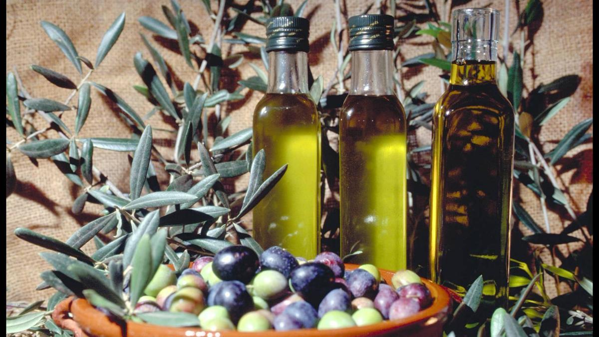 Una imagen del aceite de oliva, oro de Extremadura.