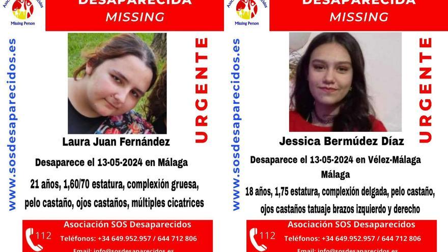 Buscan a dos jóvenes desaparecidas en Málaga y Vélez