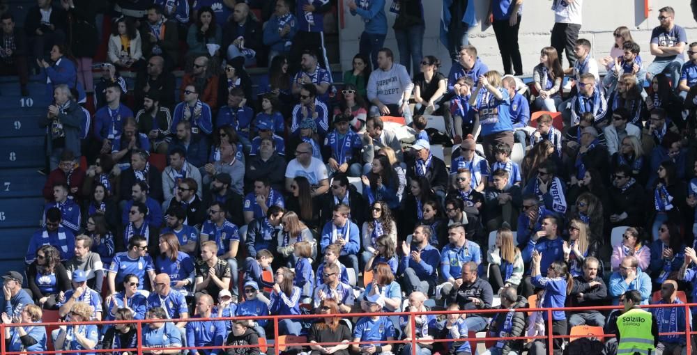 El partido del Oviedo en Lugo, en imágenes