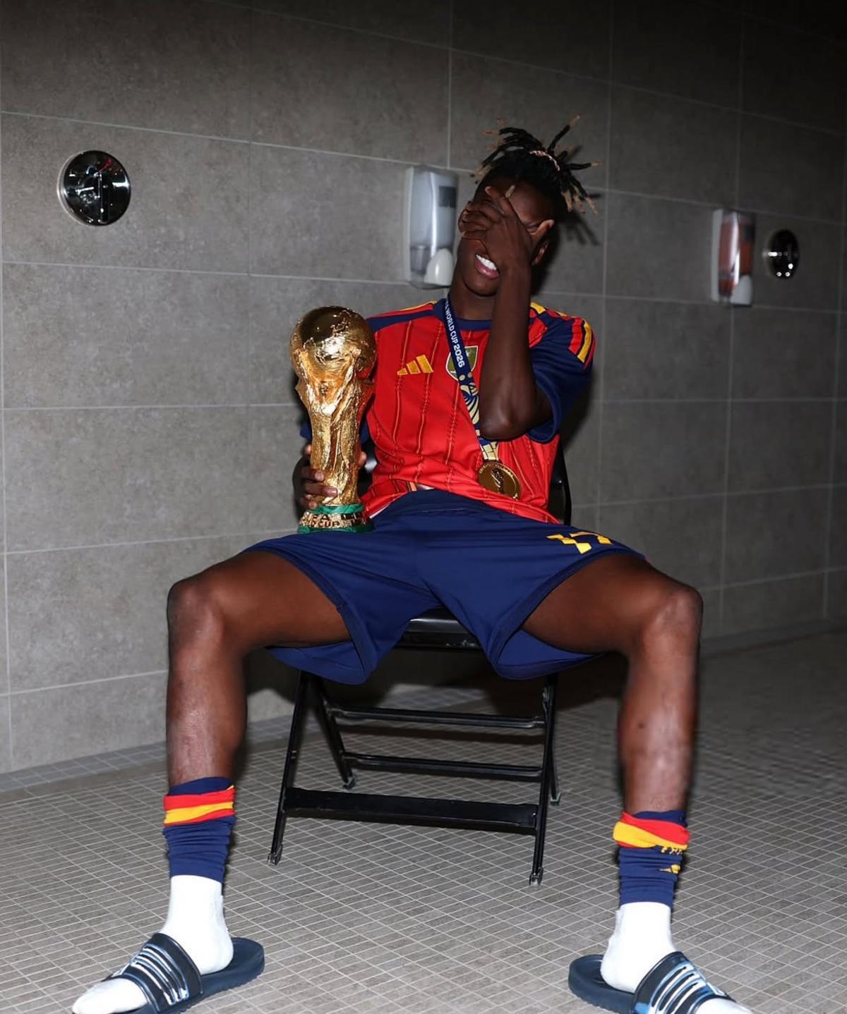 Nico Williams, campeón del Mundo