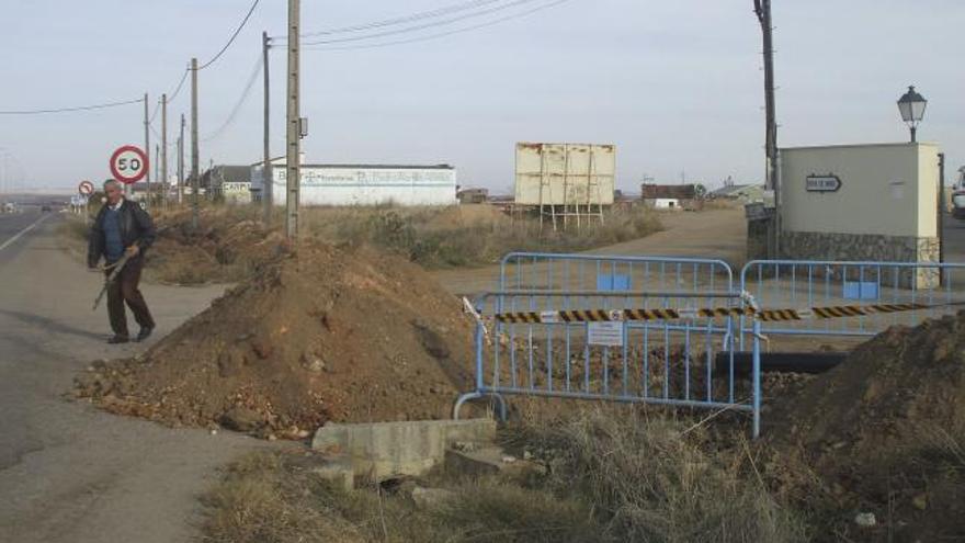 Obras de renovación de la red de abastecimiento realizadas en la ciudad.