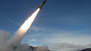 Un misil de largo alcance proveidos por EEUU a Ucrania para su uso en la guerra contra Rusia