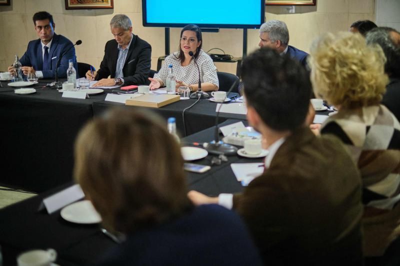 La consejera de Turismo del Gobierno de Canarias, Yaiza Castilla, preside la reunión del Consejo de Turismo, en la que cabildos, ayuntamientos y sector turístico abordarán la repercusión que ha tenido la epidemia de coronavirus sobre la actividad y decidirán qué tipo de actuaciones se coordinarán para aminorar sus efectos negativos  | 03/03/2020 | Fotógrafo: Andrés Gutiérrez Taberne