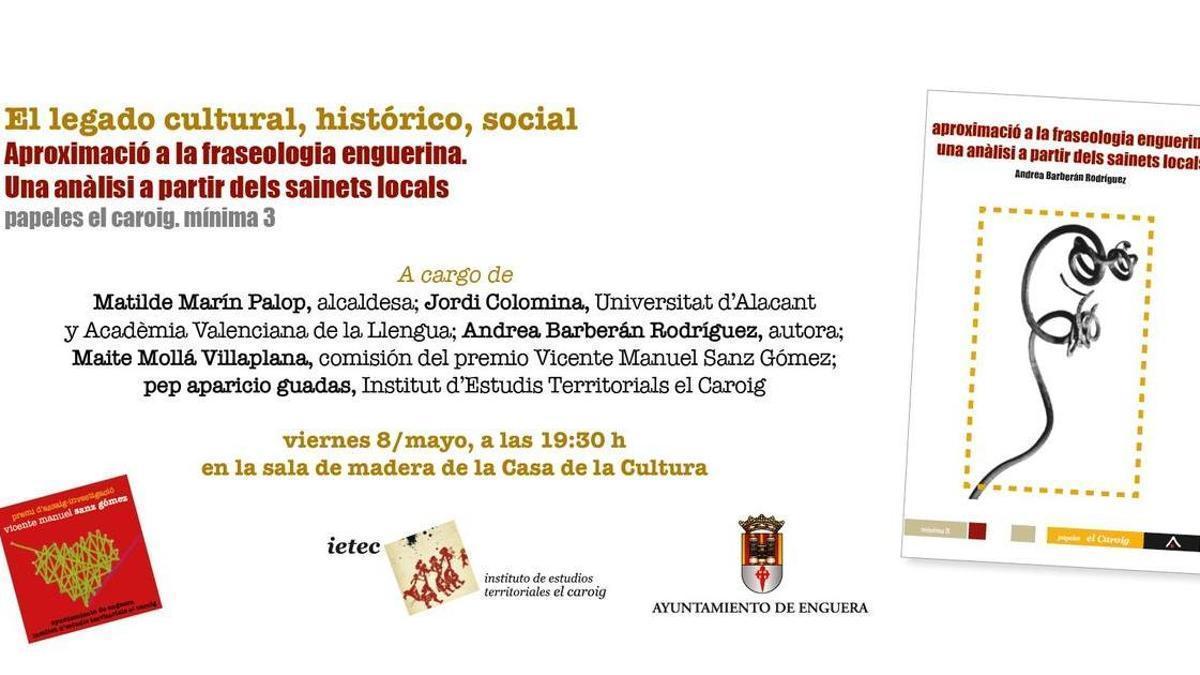 El IETEC presenta un publicación sobre la fraseología enguerina