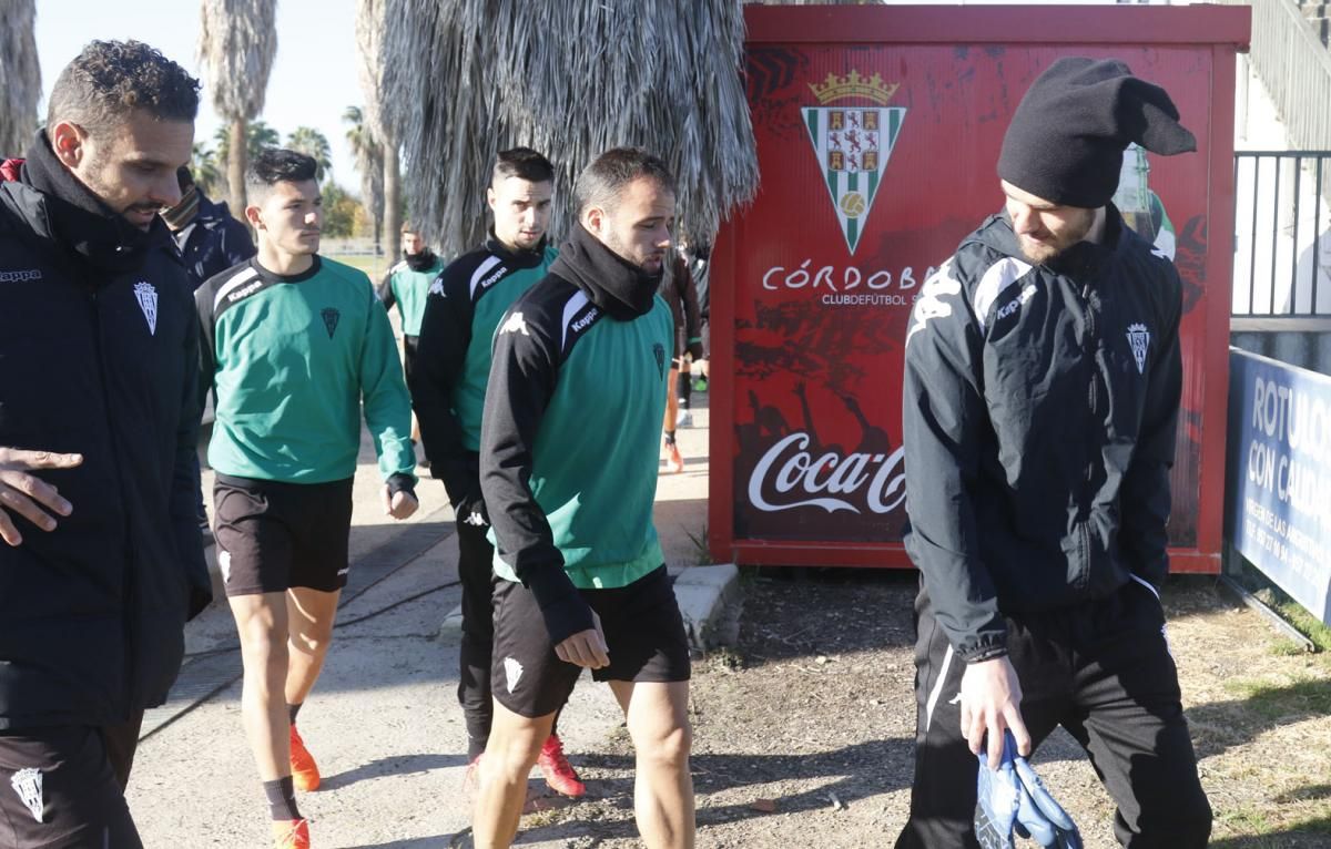 Primer entrenamiento de Jorge Romero tras hacerse cargo del primer equipo del CCF