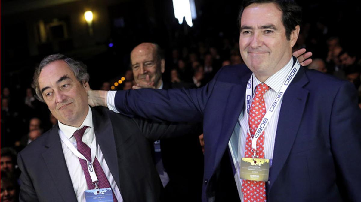 Juan Rosell renova el seu mandat al capdavant de la CEOE.