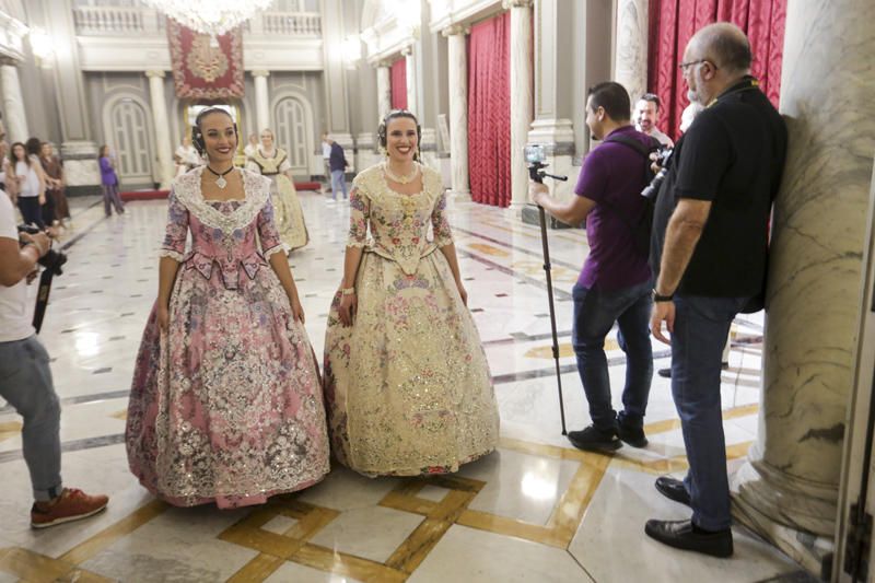 Ensayo de las cortes de honor para el día de la Proclamación