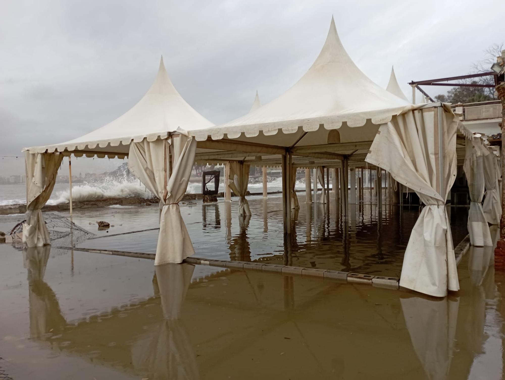 Daños por el temporal en Málaga