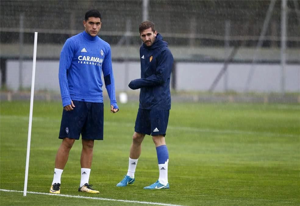 Sesión de entrenamiento del Real Zaragoza