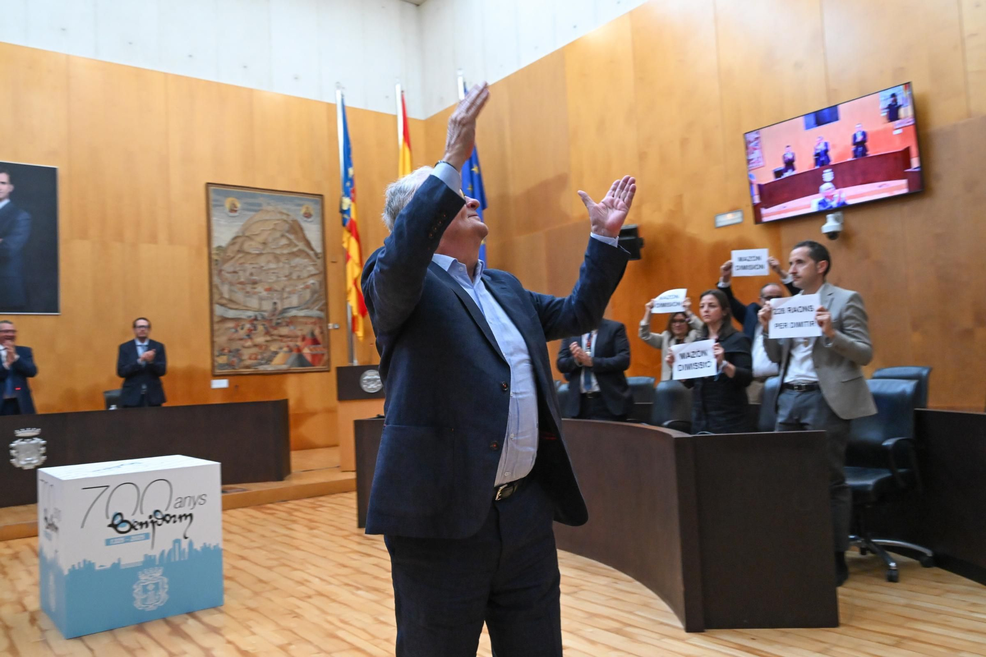 Celebración del Día de Europa en Benidorm y entrega de la distinción a Enrique Ballester