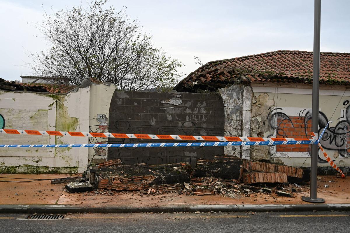 Efectos del temporal en Pontevedra