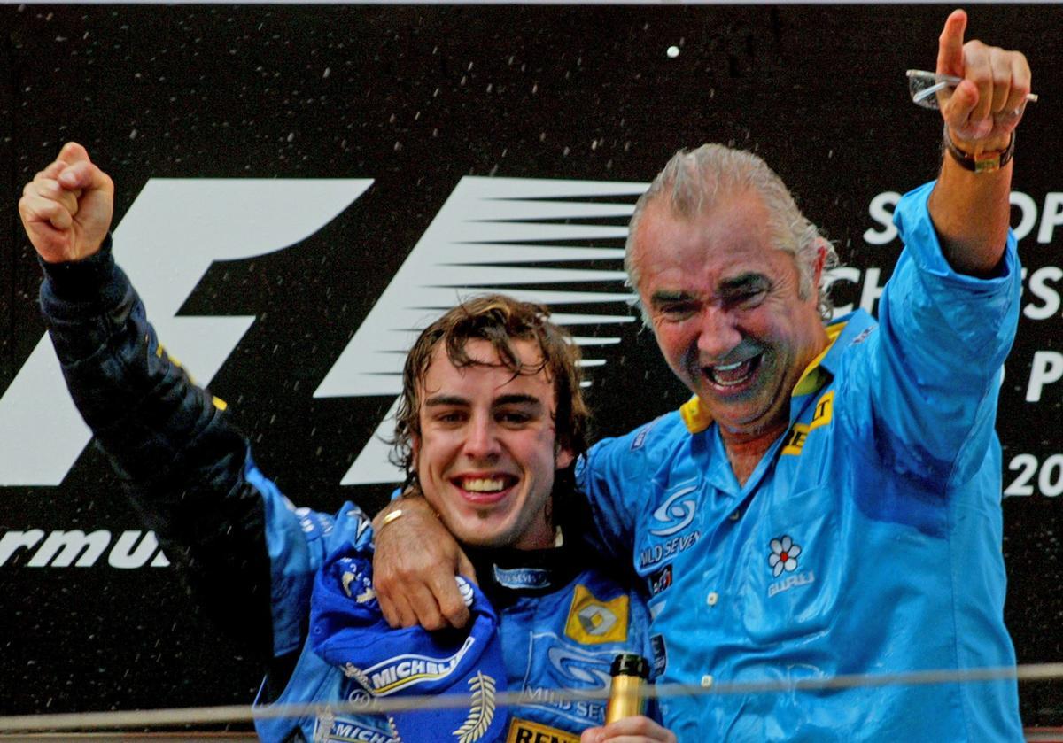 Alonso y Briatore formaron un dúo exitoso en la marca francesa