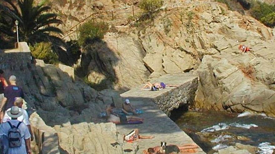 Part del camí de ronda a Lloret de Mar.