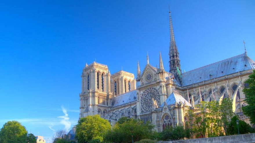 La catedral de Notre Dame, antes del incendio.