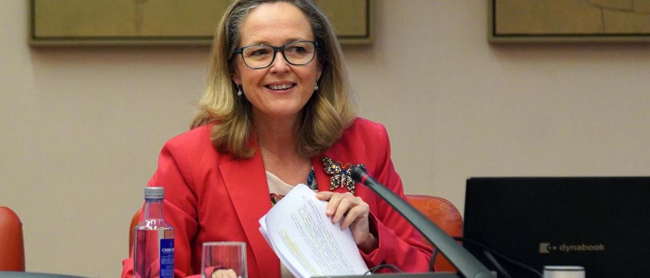 La ministra de Asuntos Económicos, Nadia Calviño. |   // DAVID CASTRO